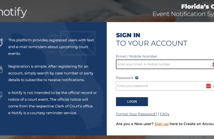 Never Miss a Criminal Court Event with E-Notify